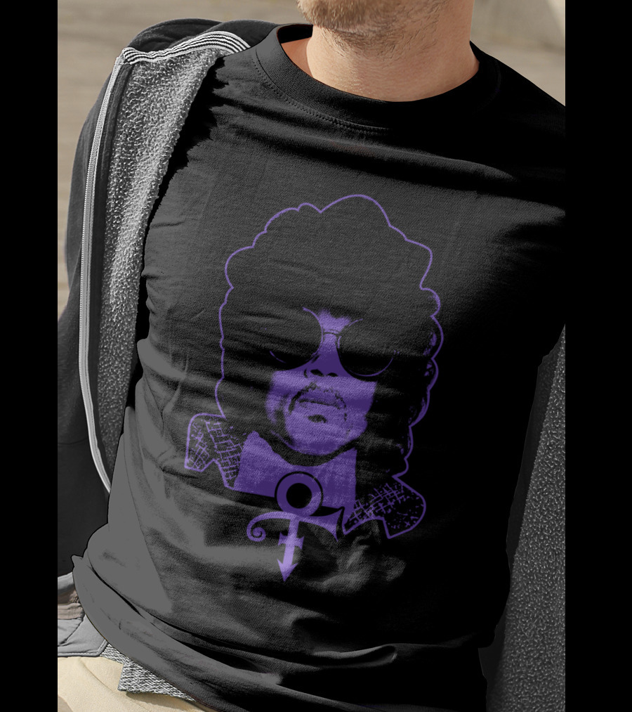 Pr 23 Purple Iconic Symbol And Portrait T-Shirt