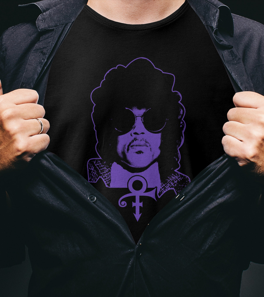 Pr 23 Purple Iconic Symbol And Portrait T-Shirt