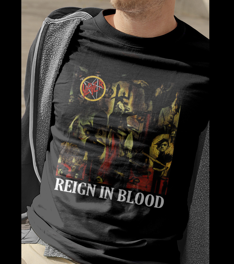 Slayer Reign In Blood Album Art Classic Cover T-Shirt