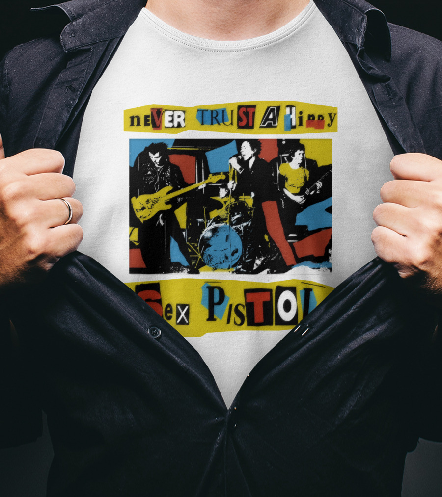 Never Trust A Hippy Sex Pistols T-Shirt