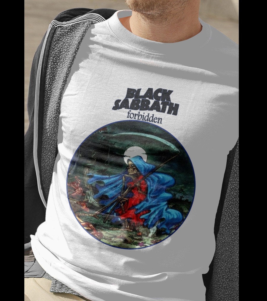 Black Sabbath Forbidden Grim Reaper Album Art T-Shirt