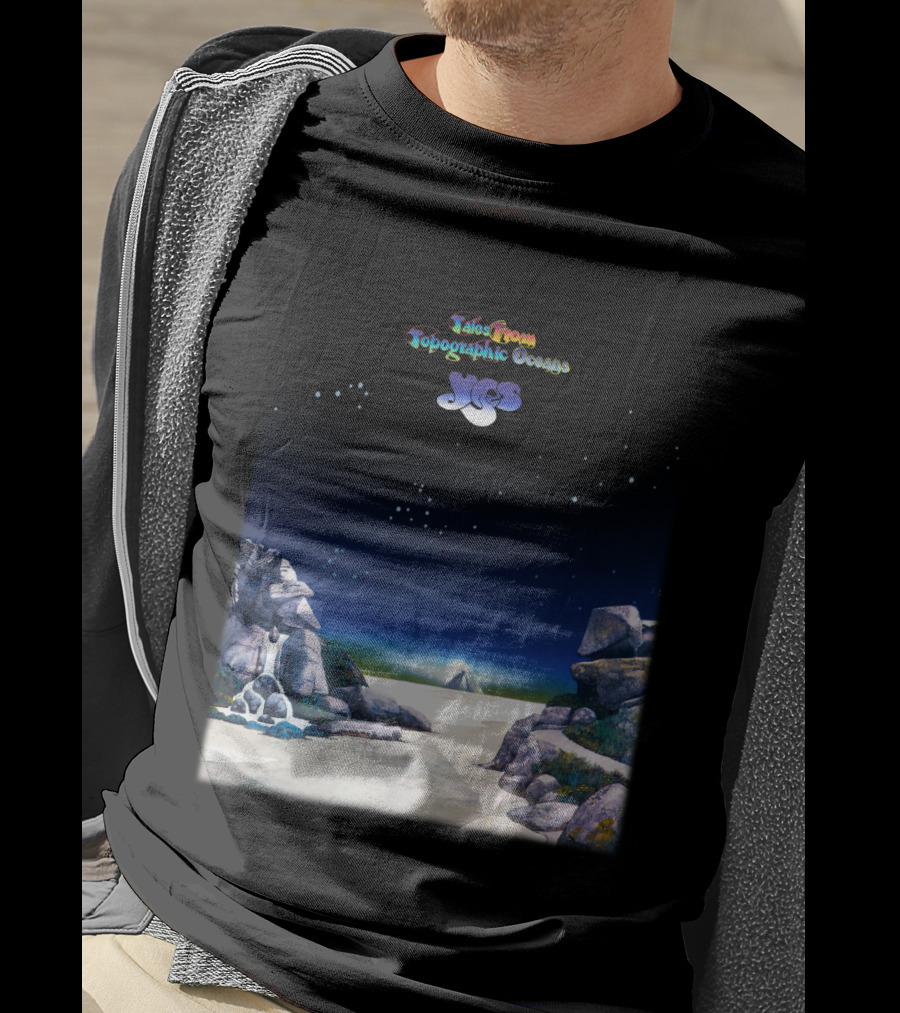 Tales From Topographic Oceans Yes Album Art Scenic Landscape T-Shirt