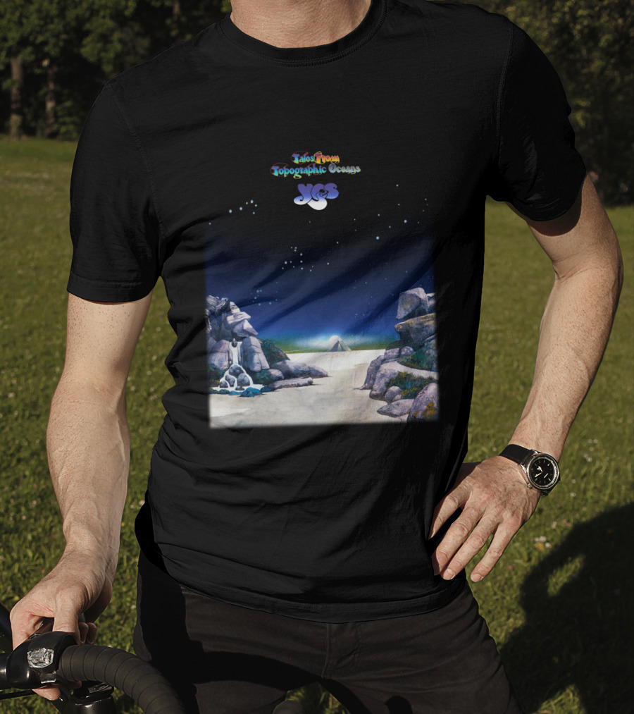 Tales From Topographic Oceans Yes Album Art Scenic Landscape T-Shirt