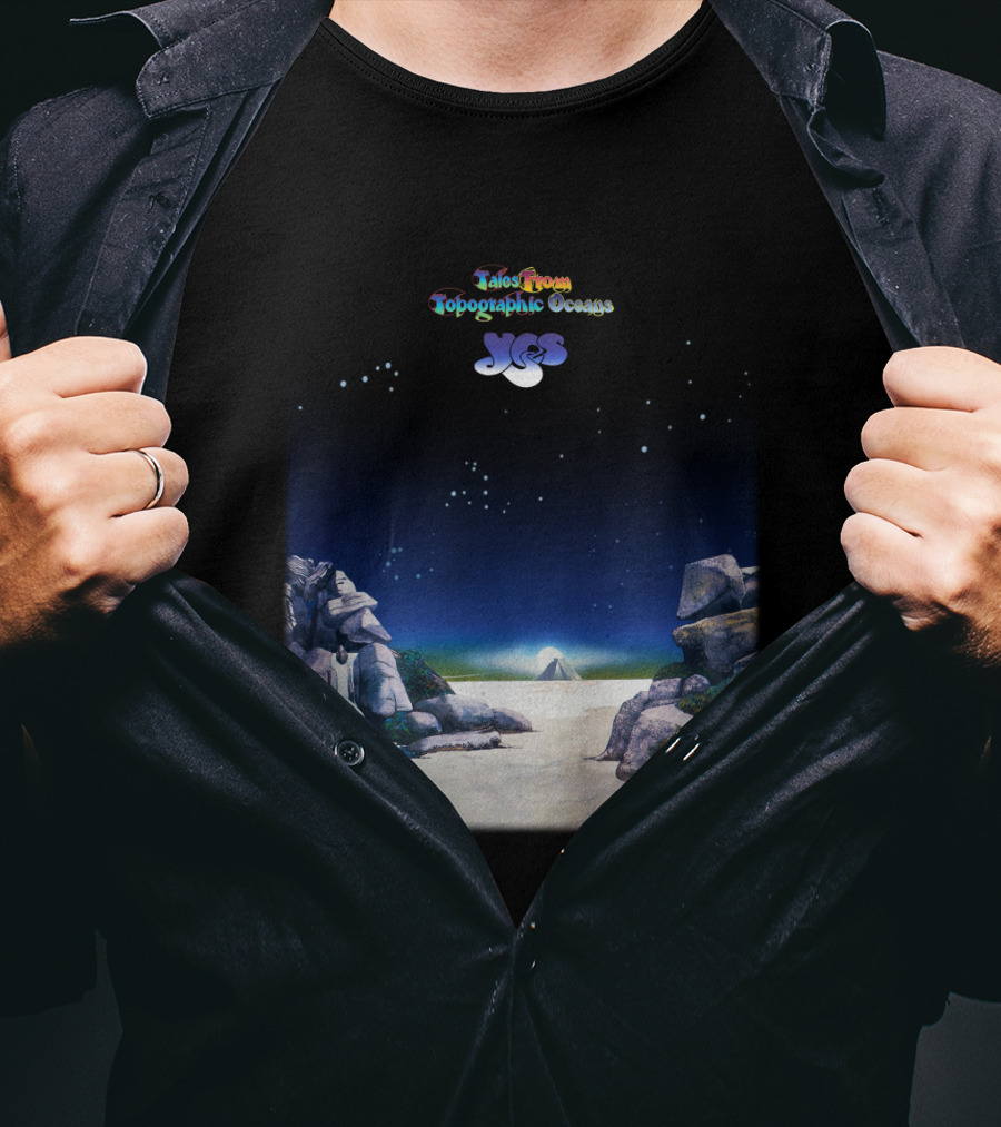 Tales From Topographic Oceans Yes Album Art Scenic Landscape T-Shirt
