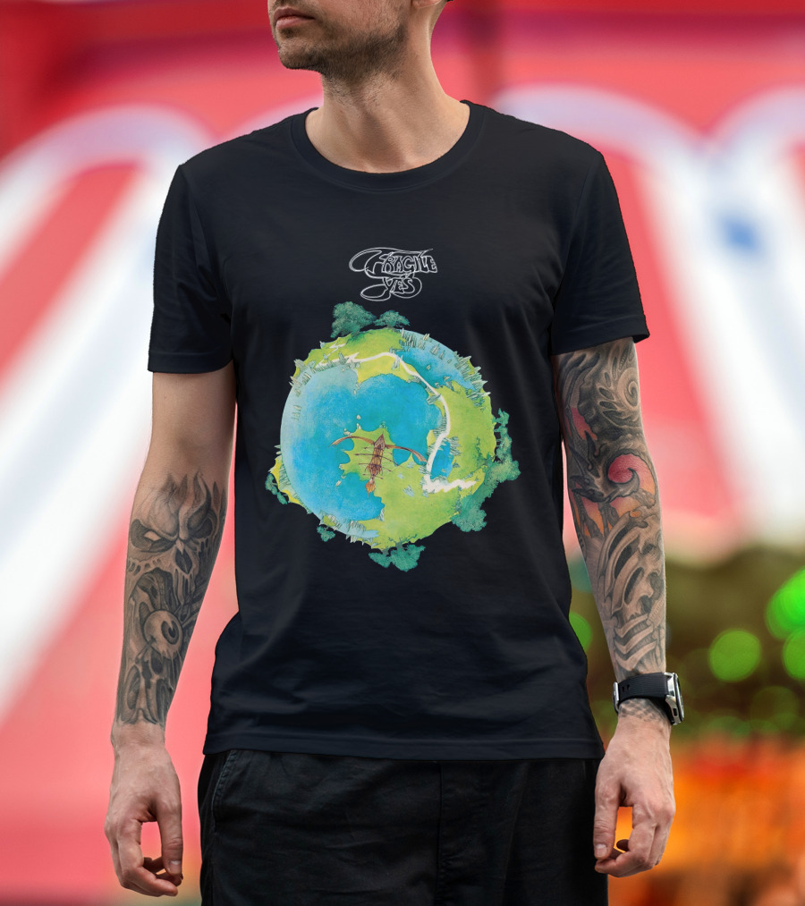 Fragile Yes Album Cover Artwork Vintage 1971 Classic Rock T-Shirt