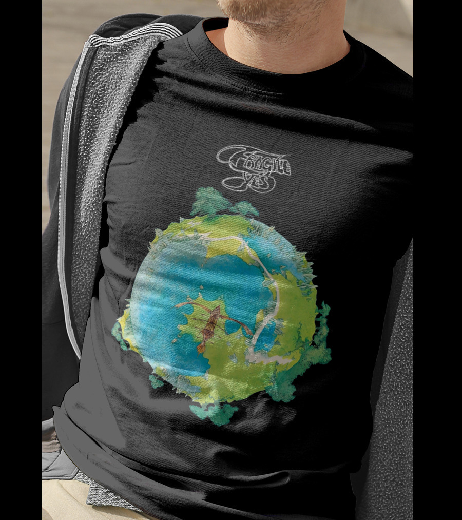 Fragile Yes Album Cover Artwork Vintage 1971 Classic Rock T-Shirt