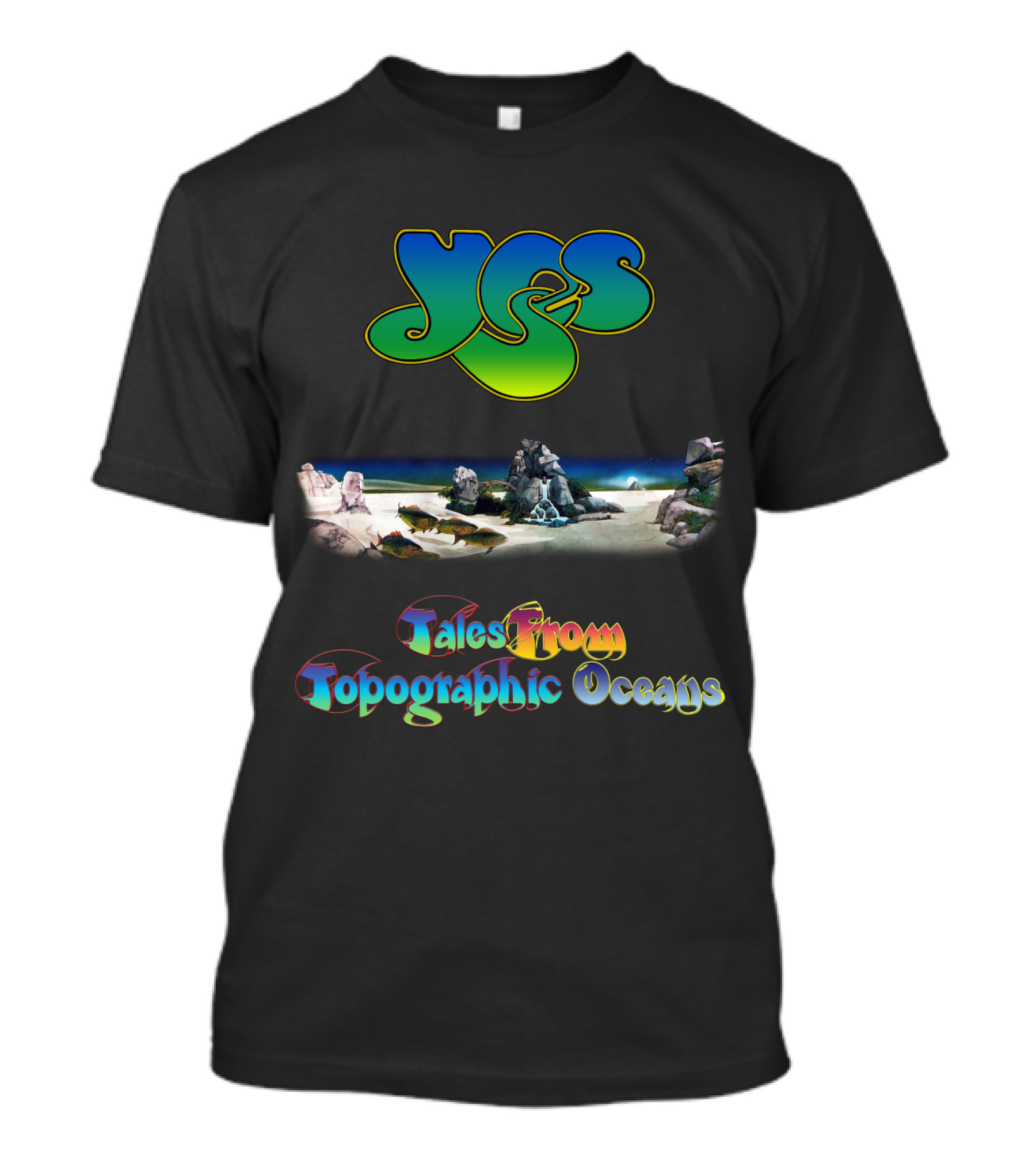 Yes Tales From Topographic Oceans Album Cover Art T-Shirt