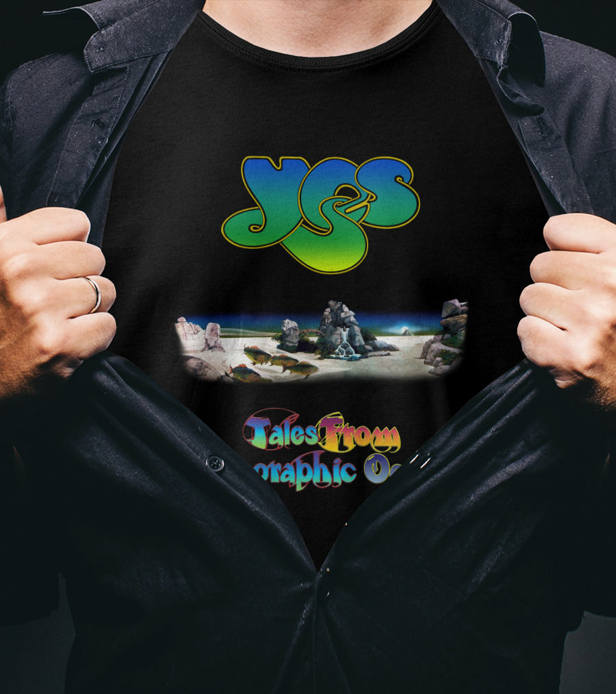 Yes Tales From Topographic Oceans Album Cover Art T-Shirt