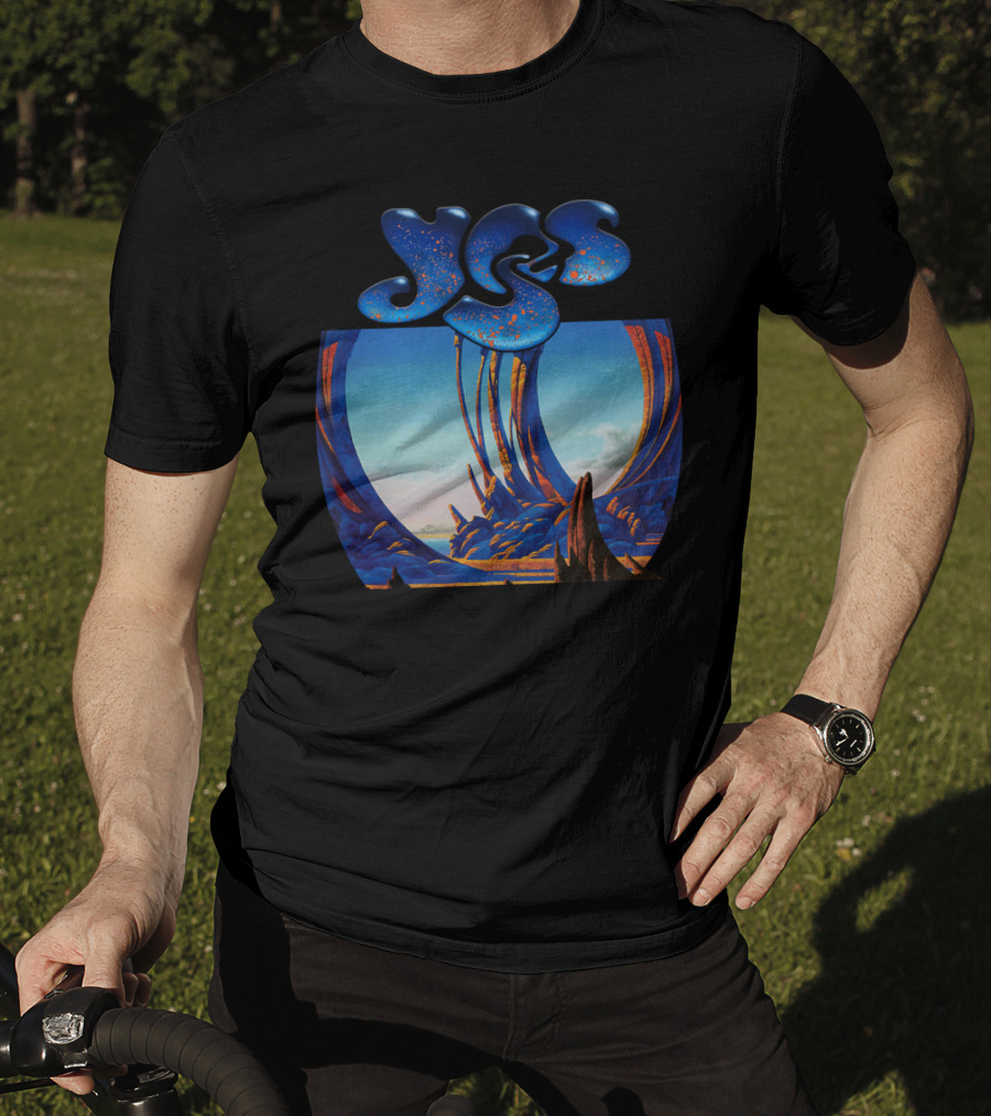 Yes Album Art Cover Retro Fantasy Landscape T-Shirt