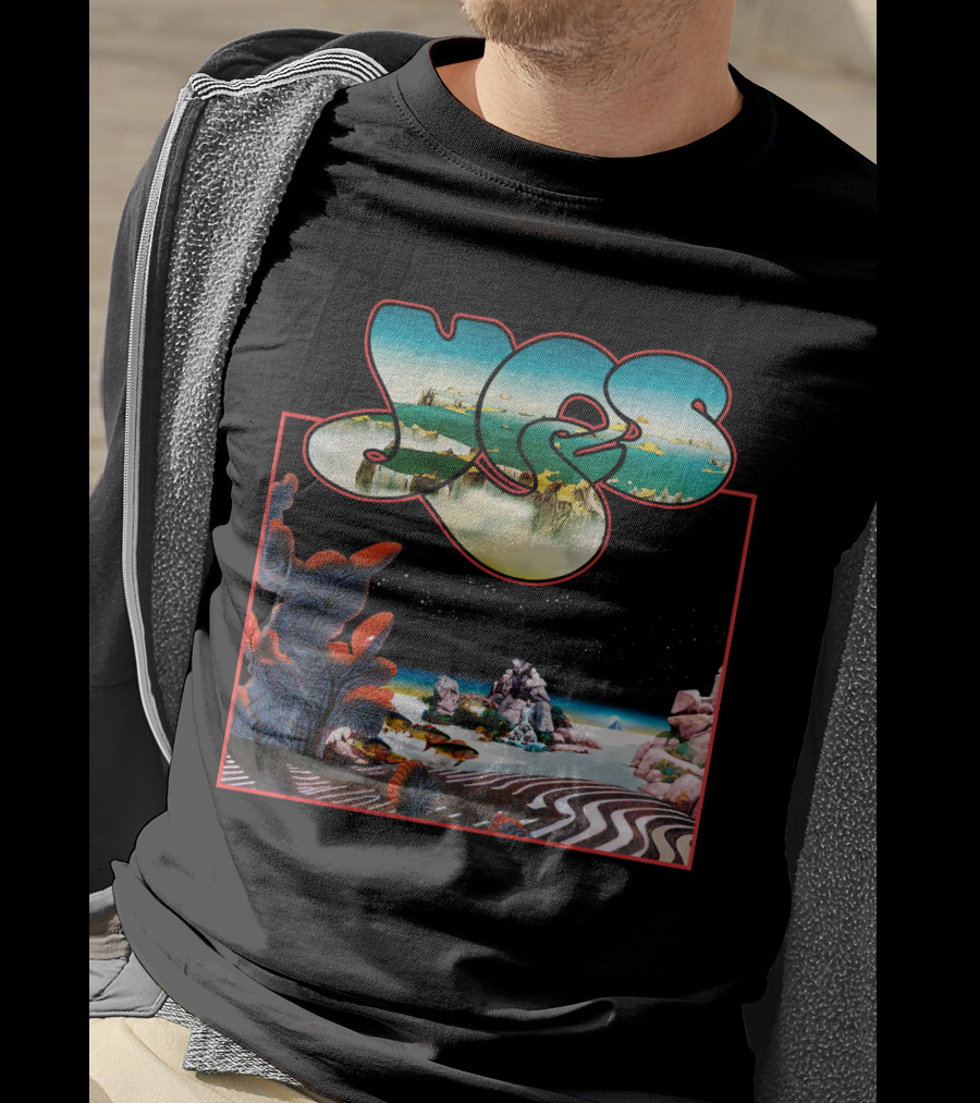 Yes Roger Dean Classic Album Art Ocean Landscape T-Shirt