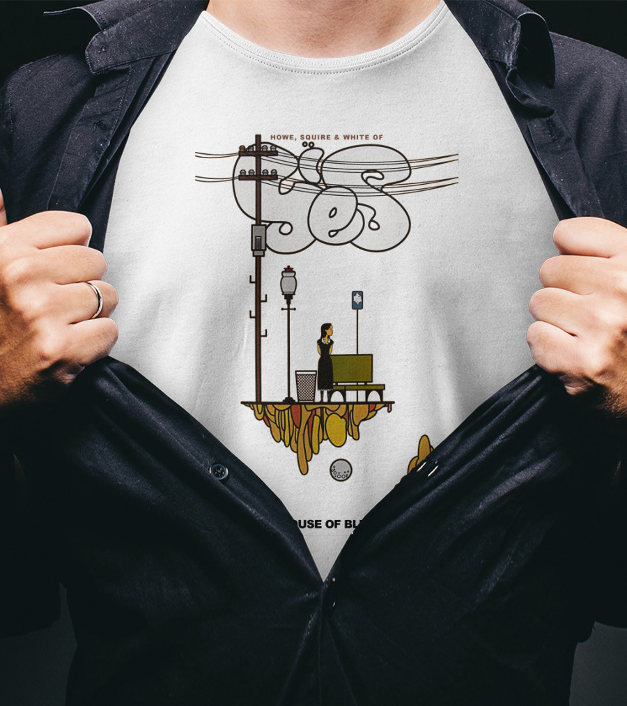 Howe Squire White Of Yes Tues Feb 24 House Of Blues San Diego T-Shirt