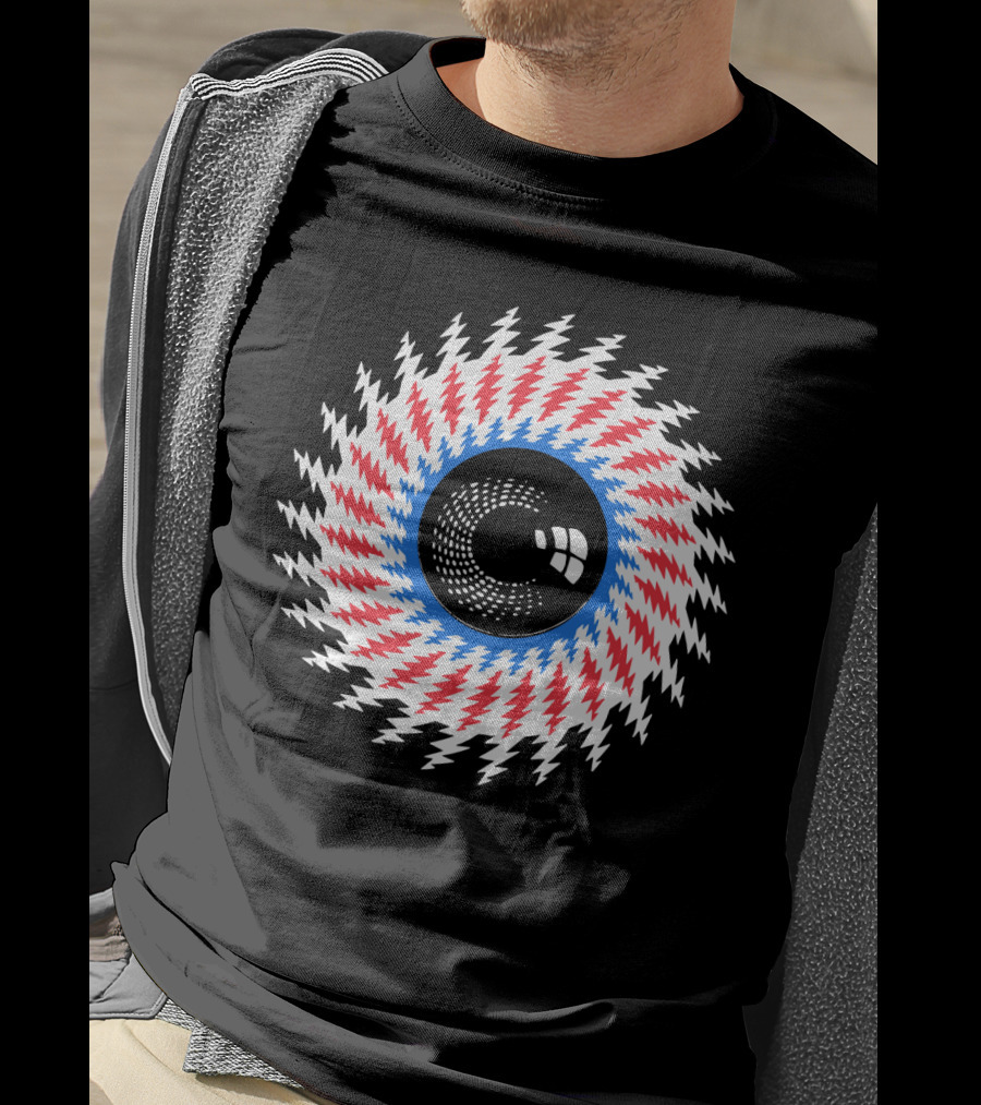 Grateful Dead Steal Your Face Optical Illusion Eye T-Shirt