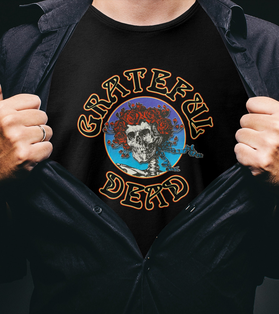 Grateful Dead Skull With Roses T-Shirt