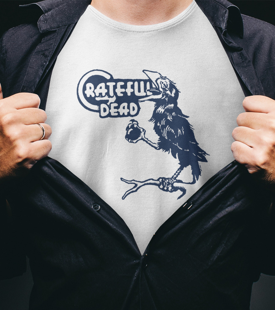 Grateful Dead Crow Holding Heart T-Shirt