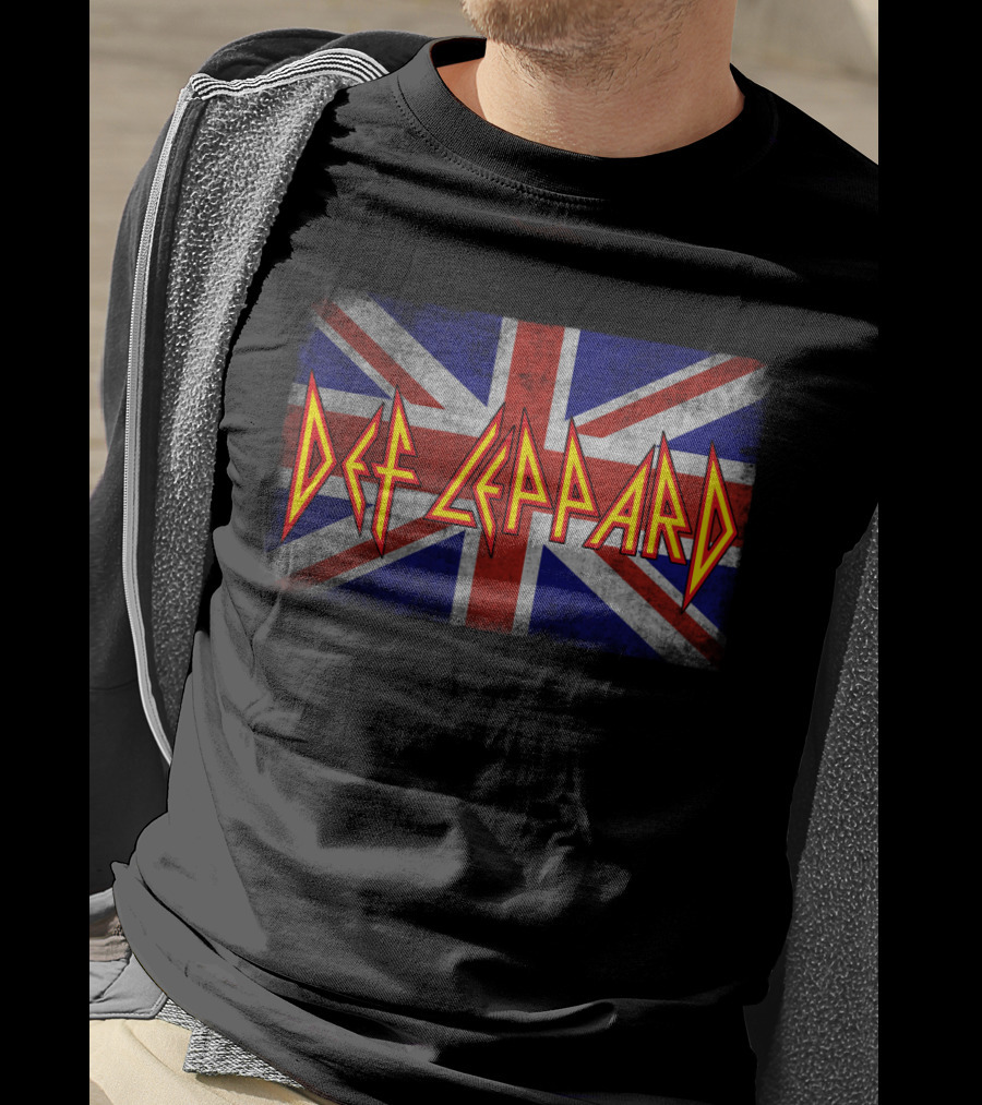 Def Leppard Union Jack Band T-Shirt