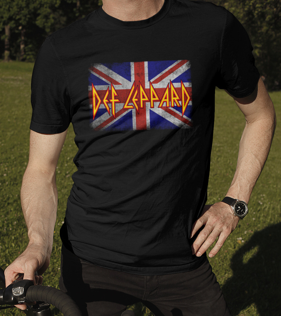 Def Leppard Union Jack Band T-Shirt