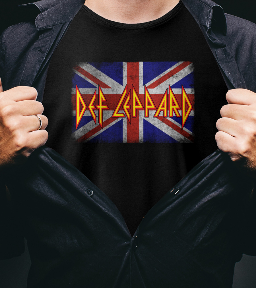 Def Leppard Union Jack Band T-Shirt