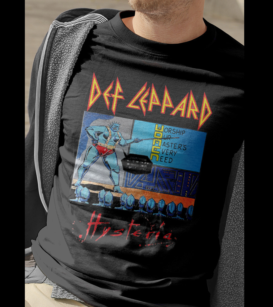 Def Leppard Hysteria Worship Woman Master's Need T-Shirt