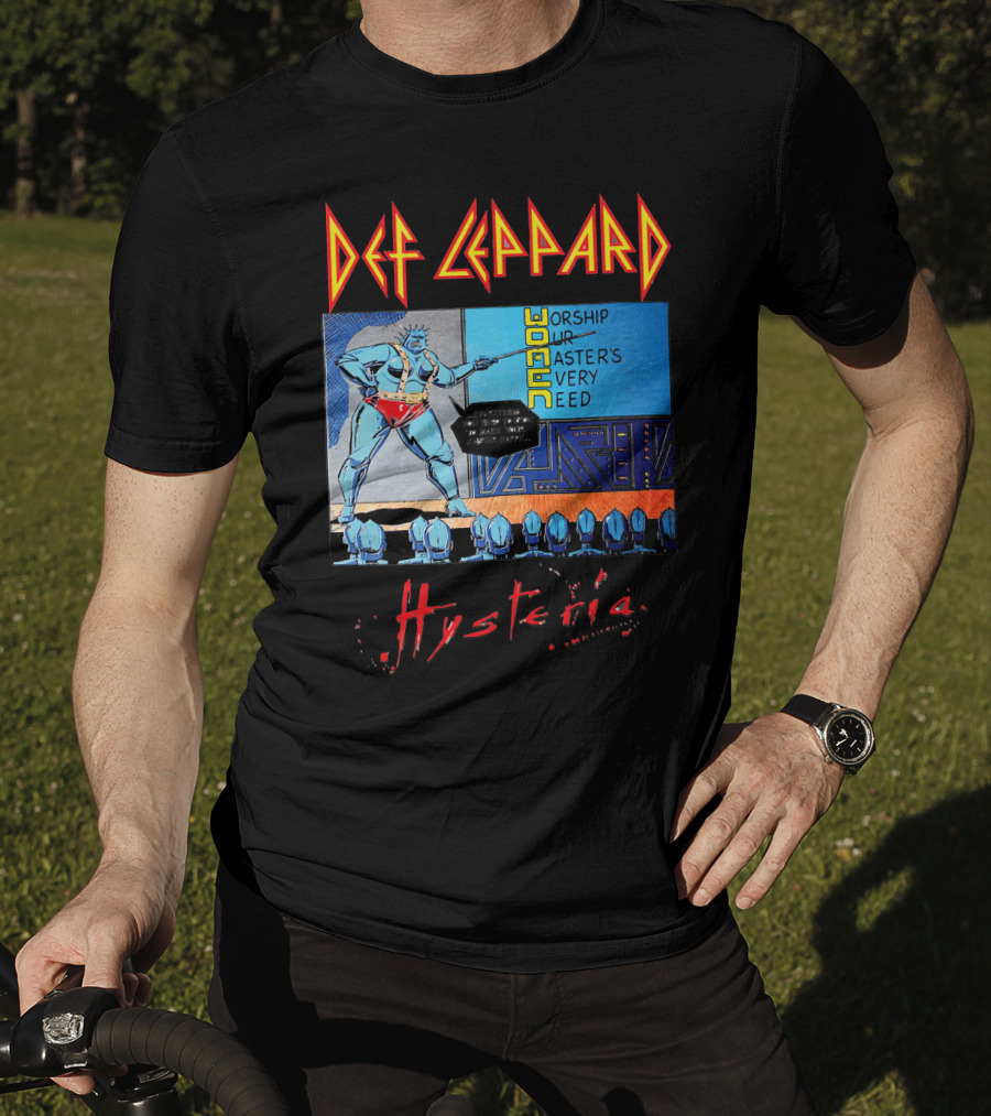 Def Leppard Hysteria Worship Woman Master's Need T-Shirt