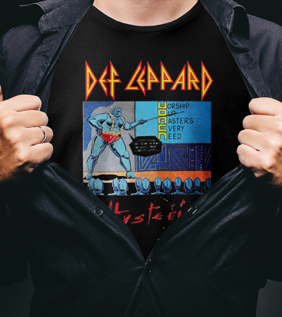 Def Leppard Hysteria Worship Woman Master's Need T-Shirt