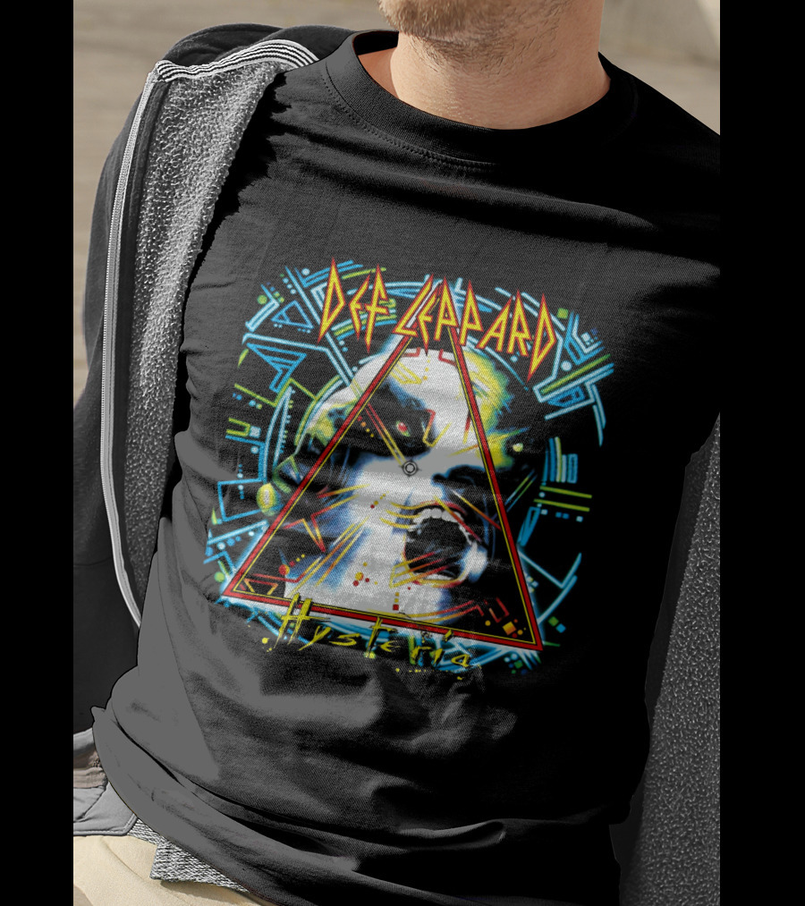 Def Leppard Hysteria Album Art Vintage Retro T-Shirt