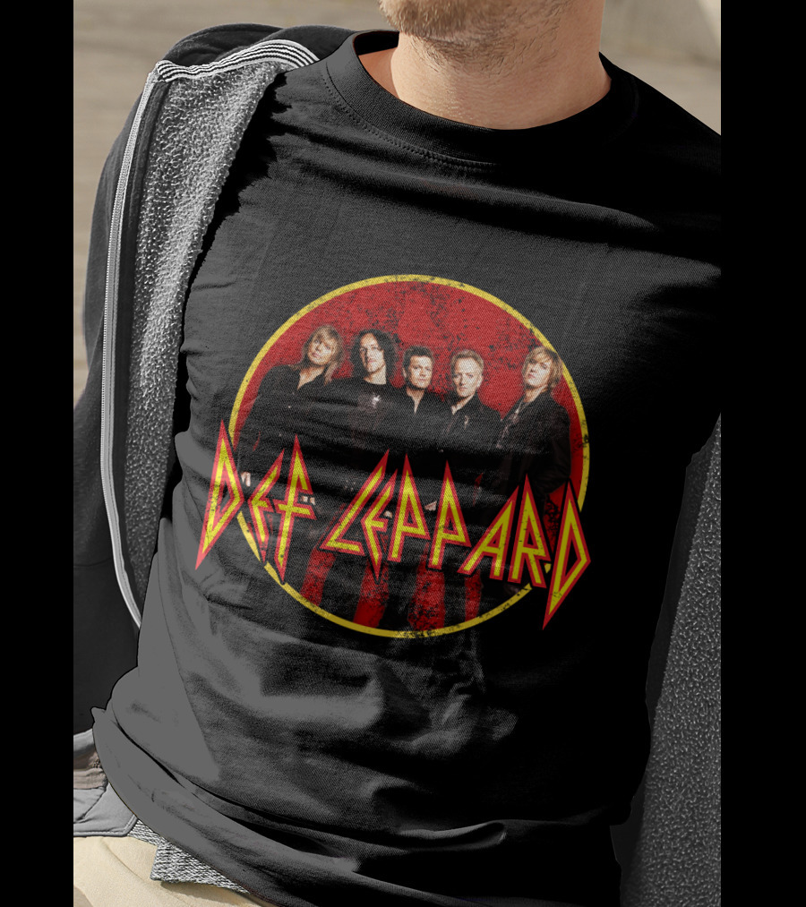 Def Leppard Band Logo And Members T-Shirt
