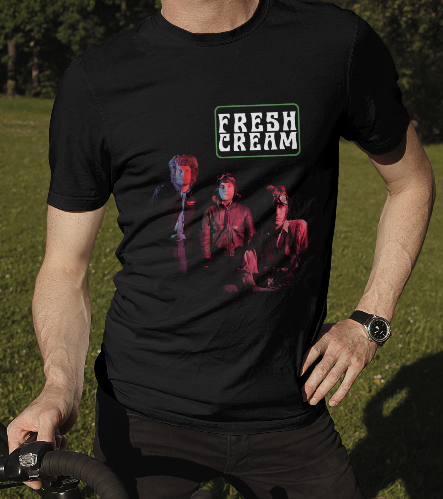 Fresh Cream 1966 Rock Band Album Cover Art T-Shirt