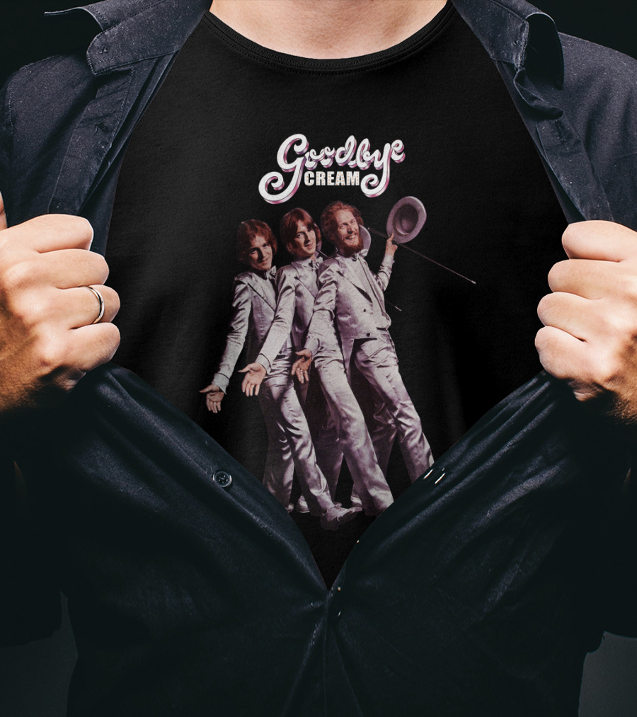Goodbye Cream Band Iconic Farewell Tour White Suits Pose T-Shirt