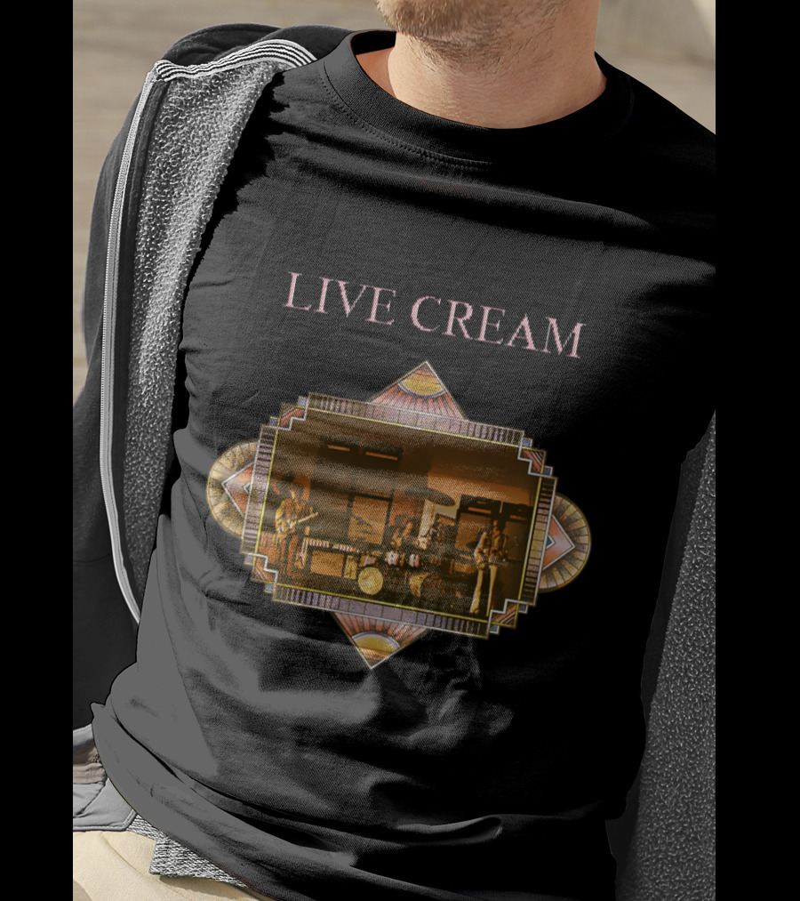 Live Cream Concert Performance Vintage Retro Style T-Shirt
