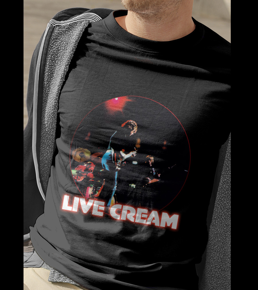 Live Cream Concert Performance Circular Visual T-Shirt
