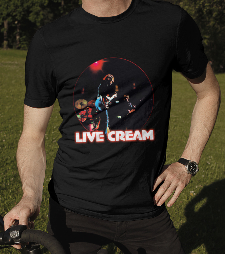 Live Cream Concert Performance Circular Visual T-Shirt