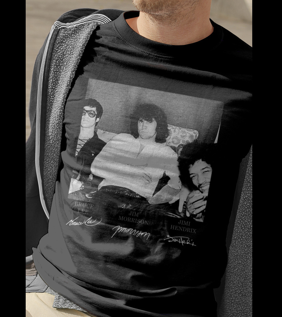 Bruce Lee Jim Morrison Jimi Hendrix T-Shirt