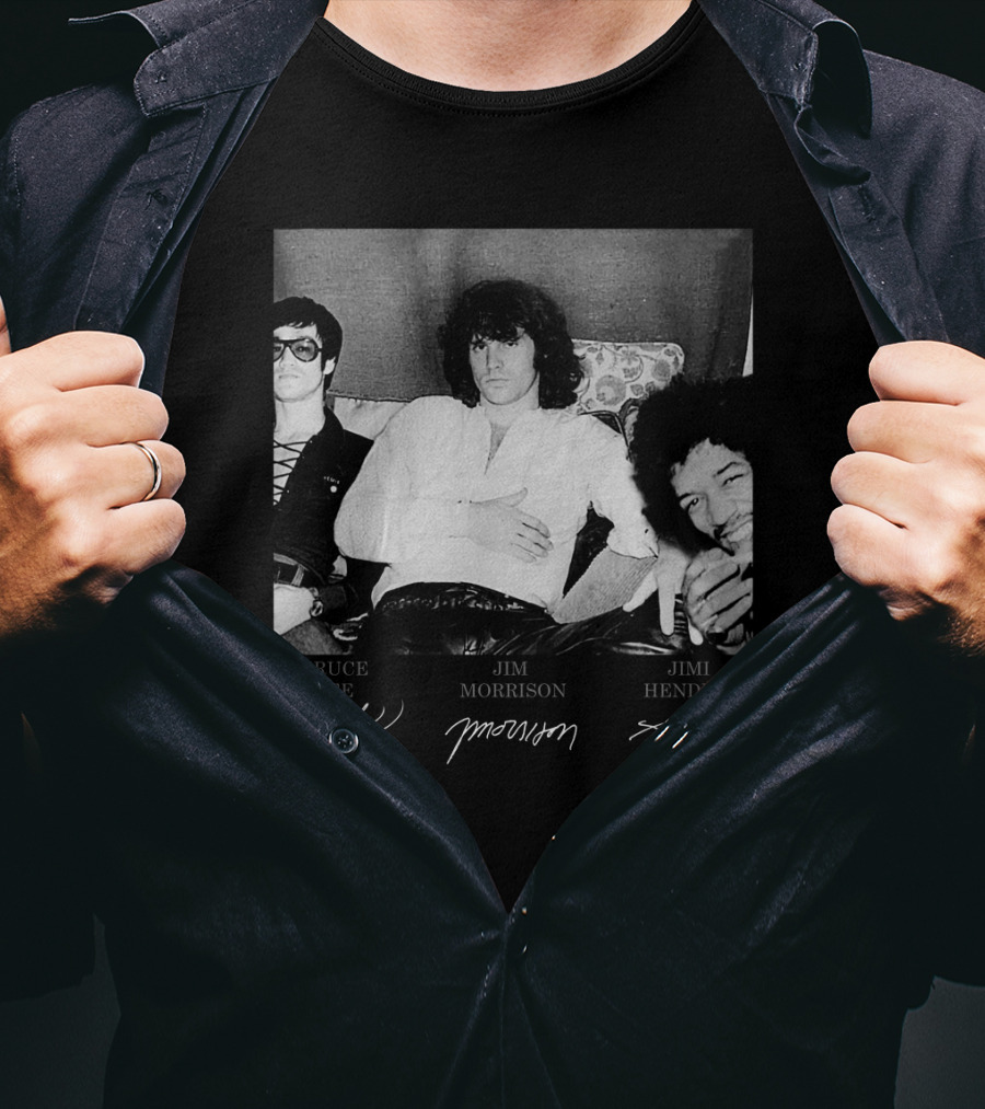 Bruce Lee Jim Morrison Jimi Hendrix T-Shirt
