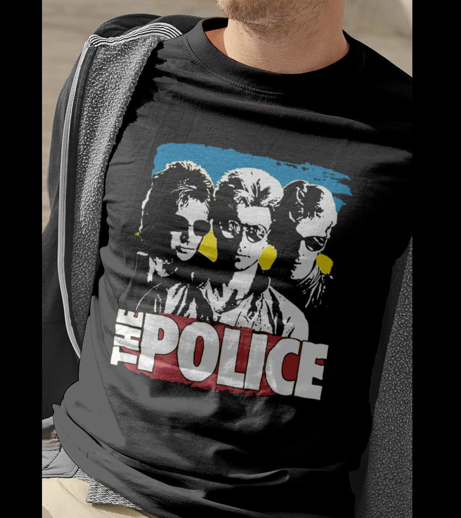 The Police Band Retro Style Silhouette T-Shirt