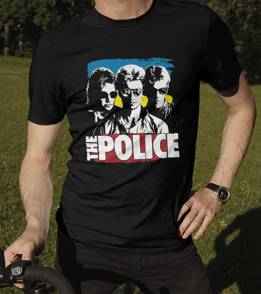 The Police Band Retro Style Silhouette T-Shirt