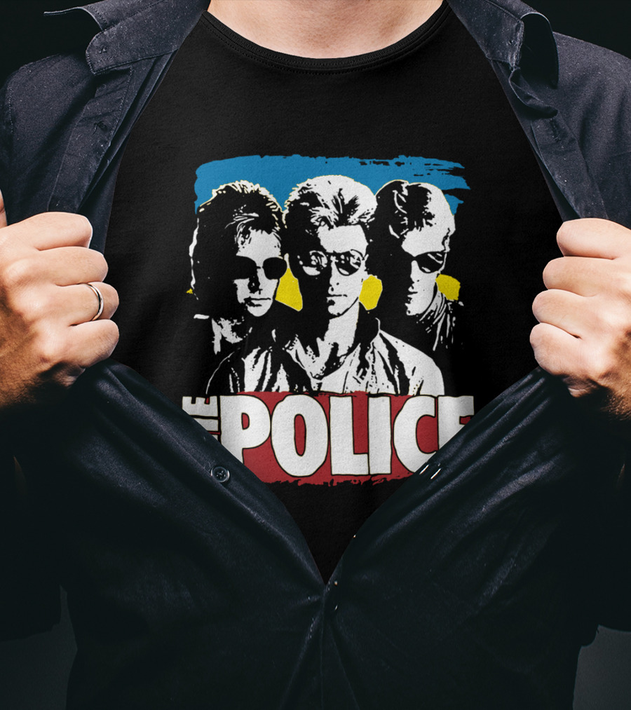 The Police Band Retro Style Silhouette T-Shirt