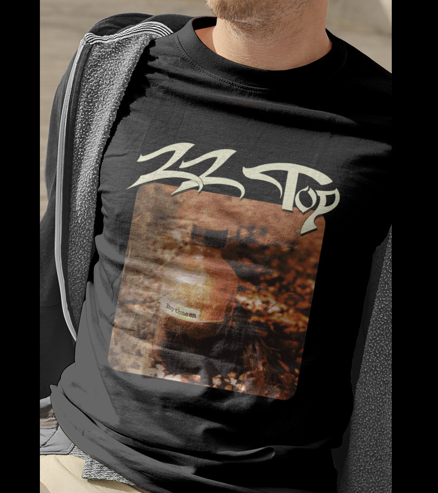 Zz Top Rhythmeen Bottle In Nature Scene T-Shirt