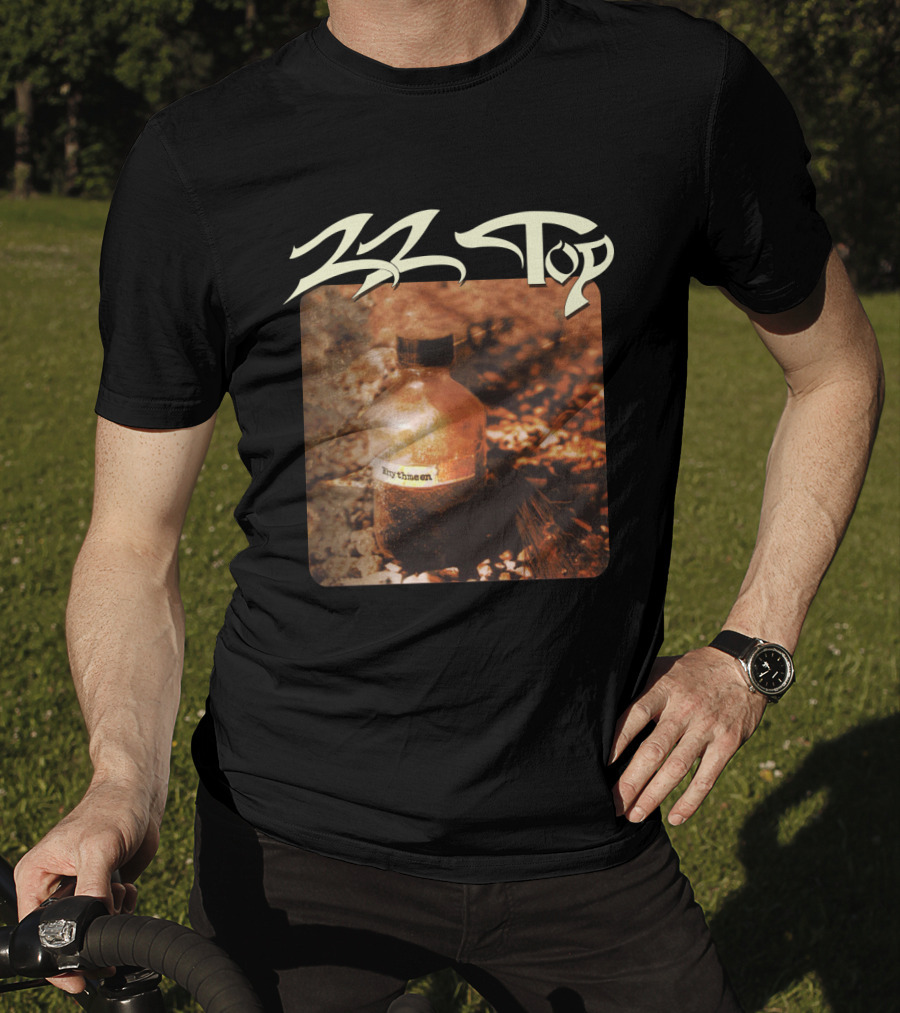 Zz Top Rhythmeen Bottle In Nature Scene T-Shirt