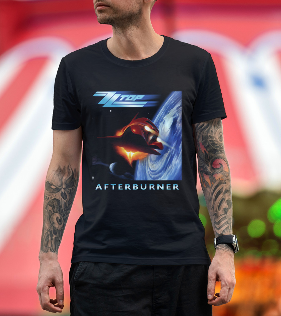 Zz Top Afterburner Spaceship Planet T-Shirt