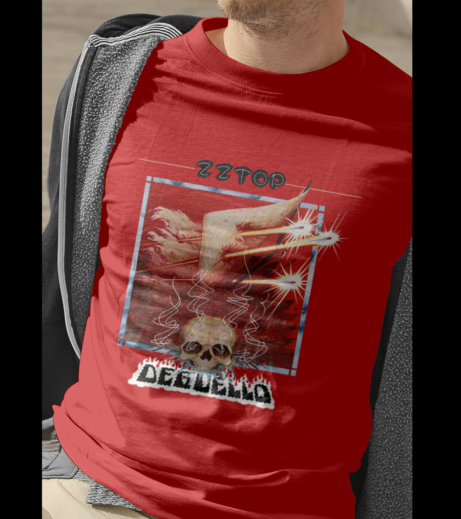 Zz Top Deguello Album Cover Skull Art T-Shirt