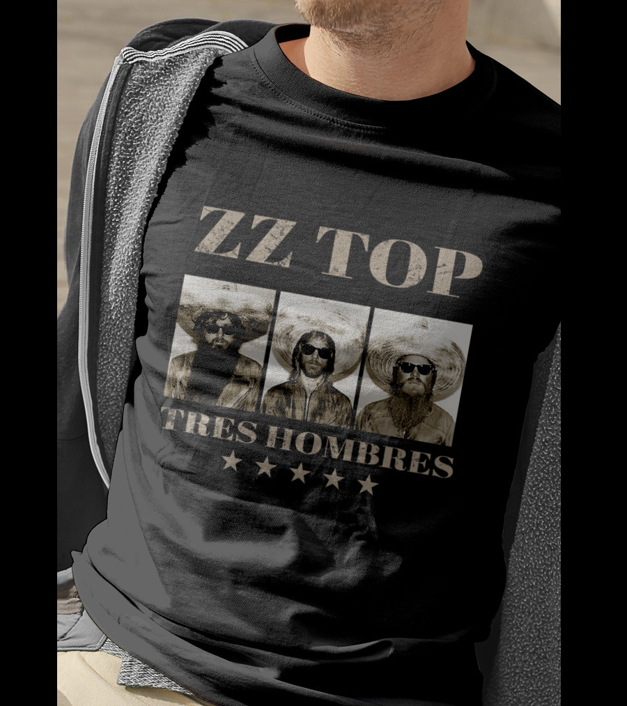 Zz Top Tres Hombres Stars T-Shirt