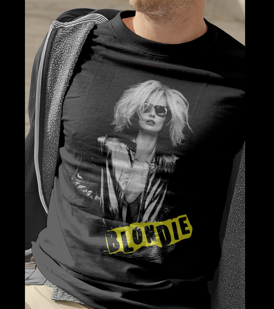 Blondie Silver Jacket And Sunglasses Iconic T-Shirt