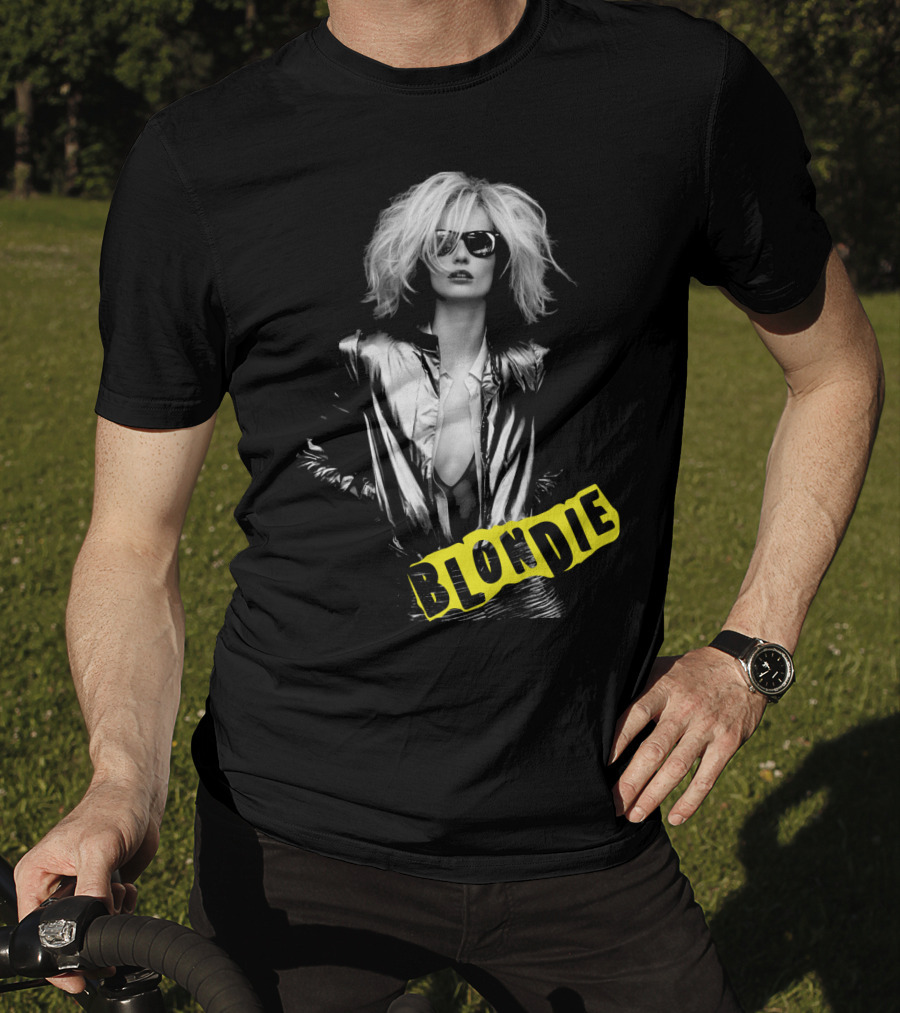 Blondie Silver Jacket And Sunglasses Iconic T-Shirt