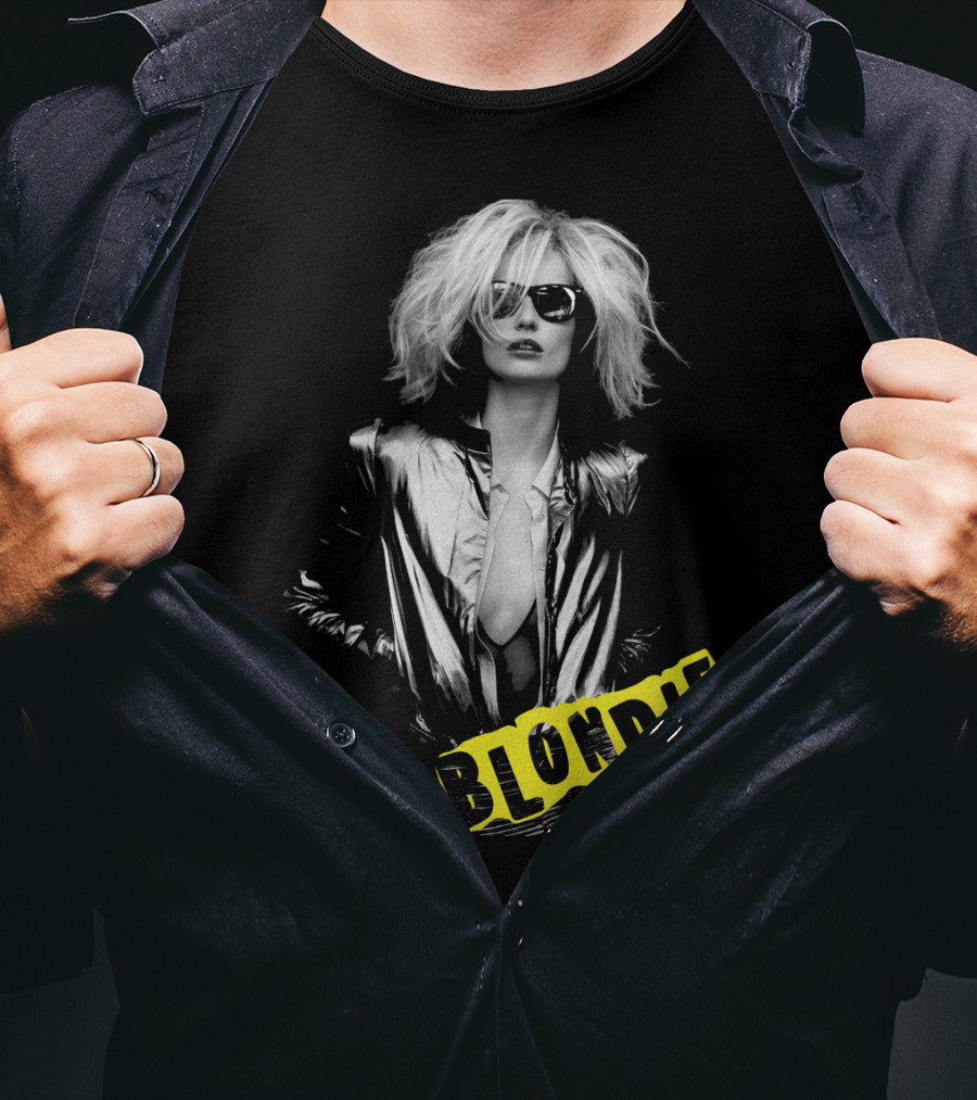 Blondie Silver Jacket And Sunglasses Iconic T-Shirt