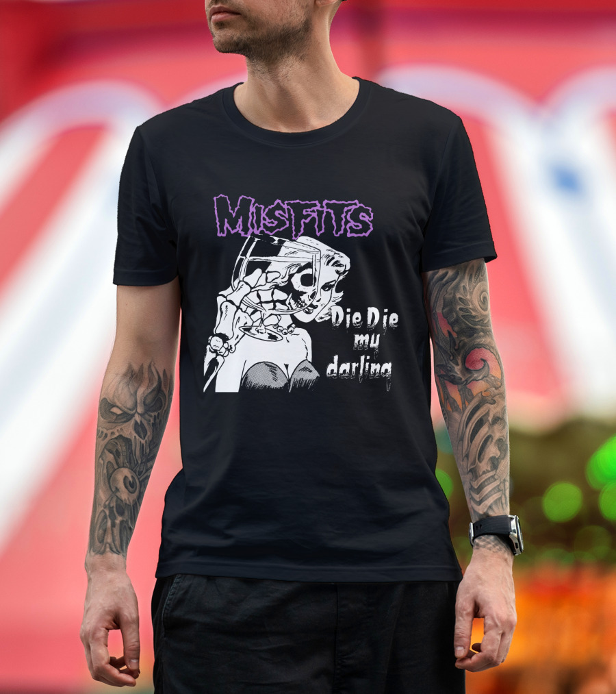 Misfits Die Die My Darling Vintage Comic Style Artwork T-Shirt