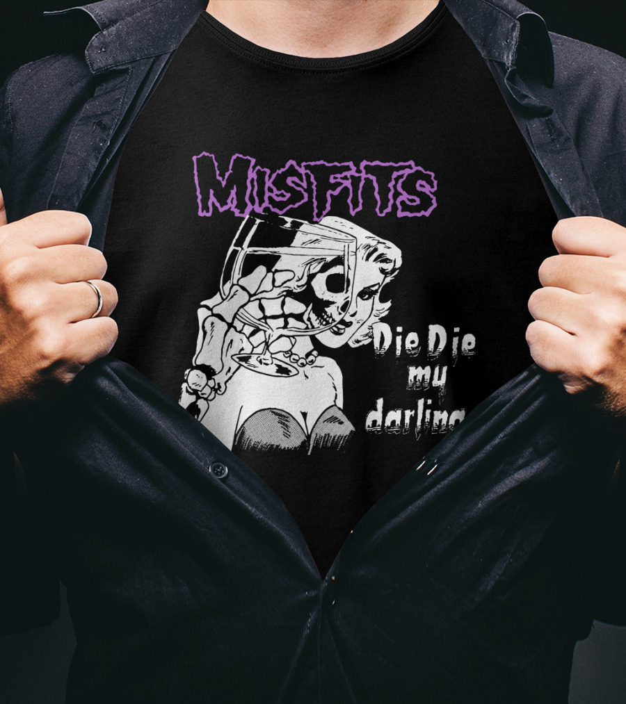 Misfits Die Die My Darling Vintage Comic Style Artwork T-Shirt