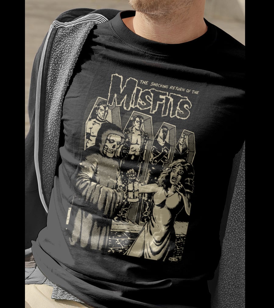 The Shocking Return Of The Misfits Coffin Horror Scene T-Shirt