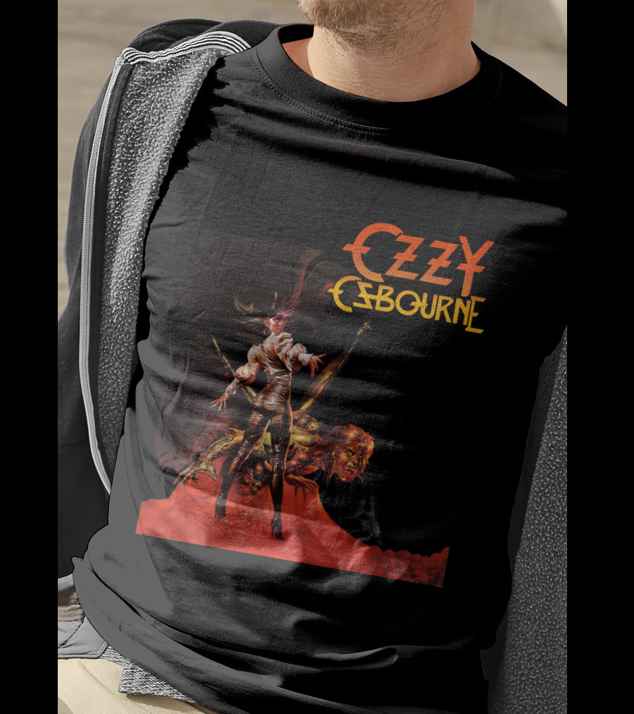Ozzy Osbourne Bark At The Moon Retro Metal Art T-Shirt