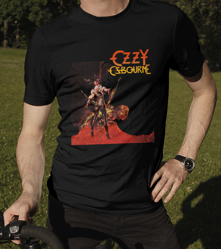 Ozzy Osbourne Bark At The Moon Retro Metal Art T-Shirt
