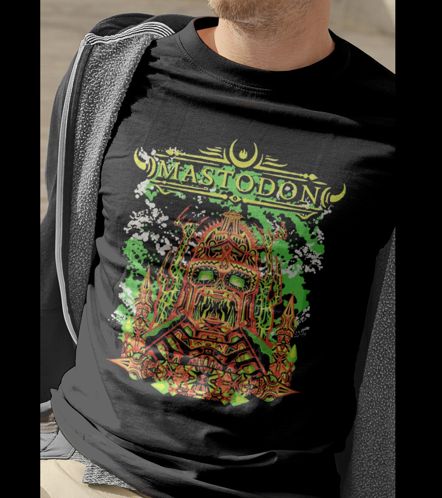 Mastodon Mtd 13 Psychedelic Skull Warrior T-Shirt